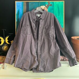 Vintage Y2K Men's Brown Casual Shirt Jacket Windriver XXL
